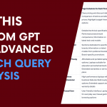 Custom ChatGPT for SEO: Free In-depth AI Search Query Analysis